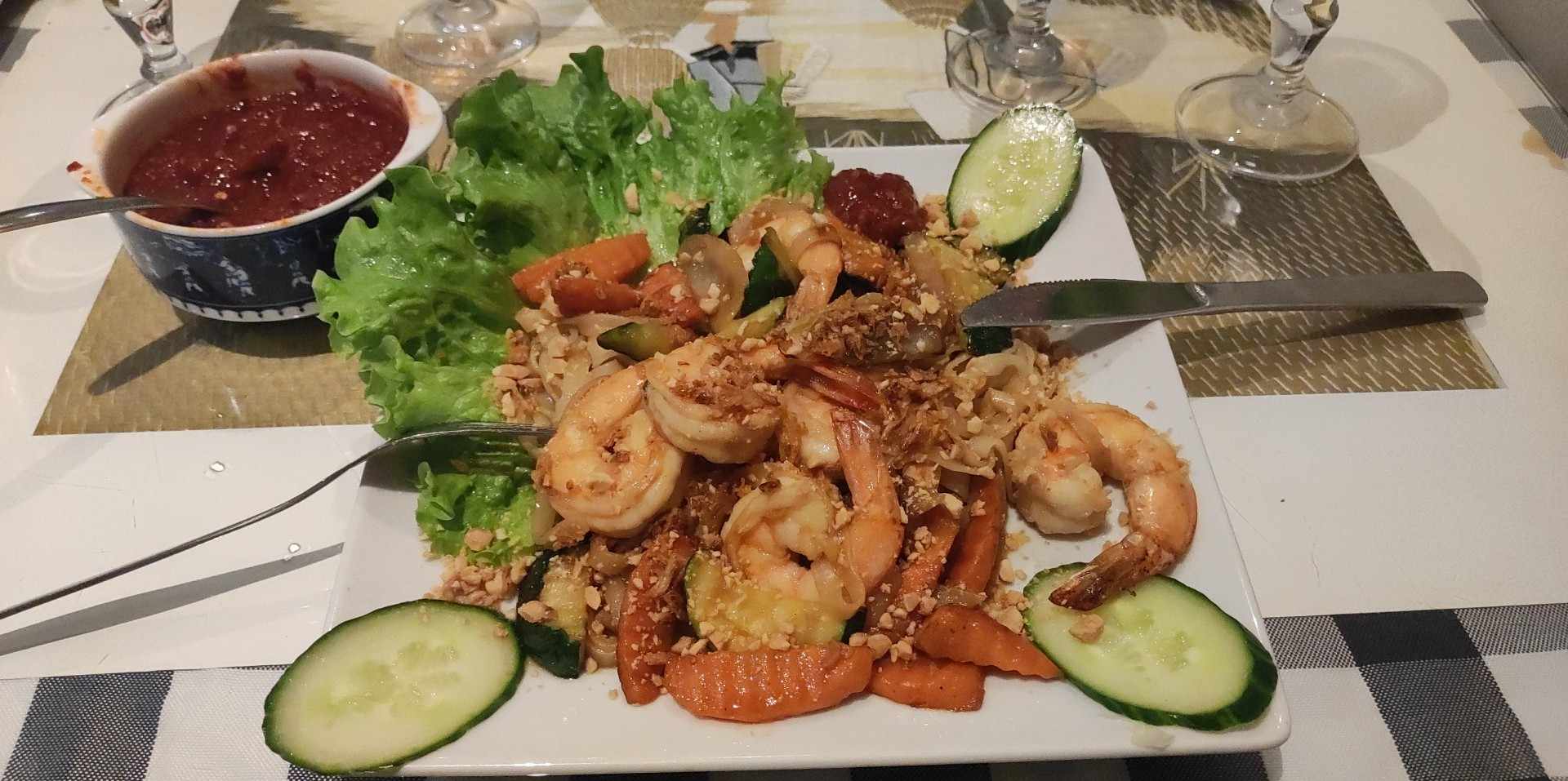 Photo publiée par Karine pour Pad thaï gambas